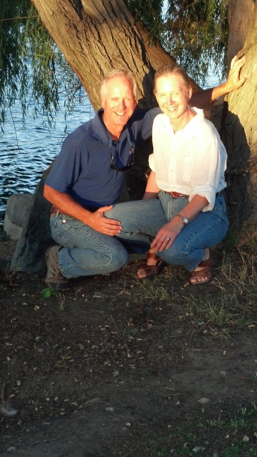 Cal and Dia sitting in a tree